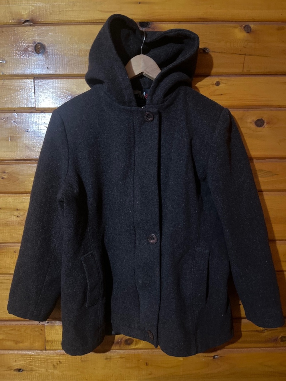 100% Wool SM2 Steve Madden Wool Coat with Hood